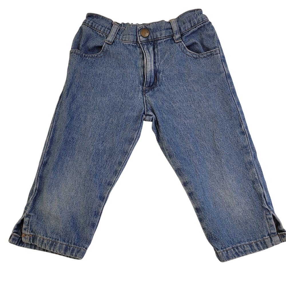 Baby Guess Jeans Light Wash Denim Pants Elastic Back Vintage Baby 24 Months
